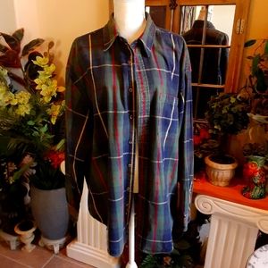 Eddie Bauer Unisex Heavy Cotton Flannel Shacket Size Men's XXL